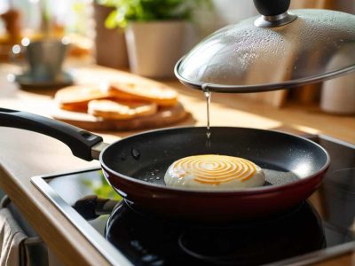 Das ist der Grund, warum du beim Braten von Spiegeleiern den Deckel auf die Pfanne legen solltest